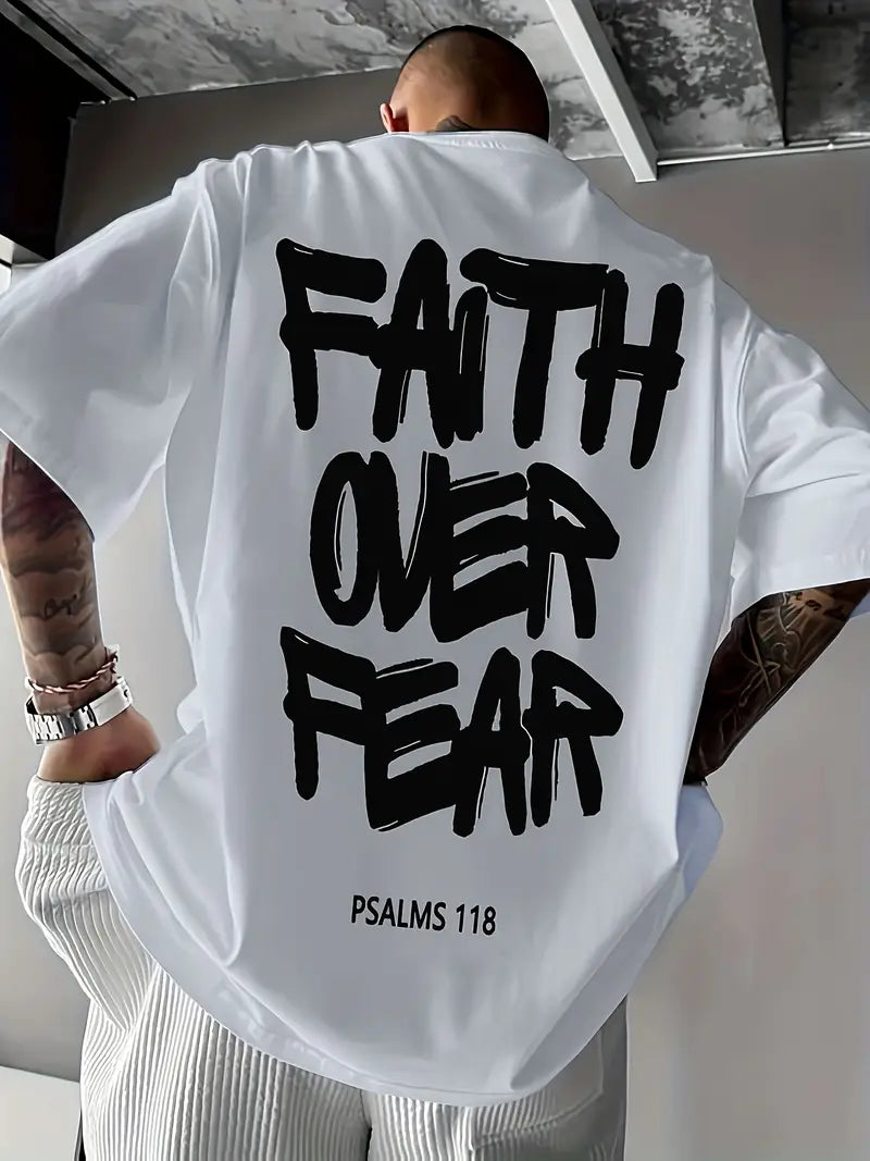 Faith Over Fear Men's T-Shirt